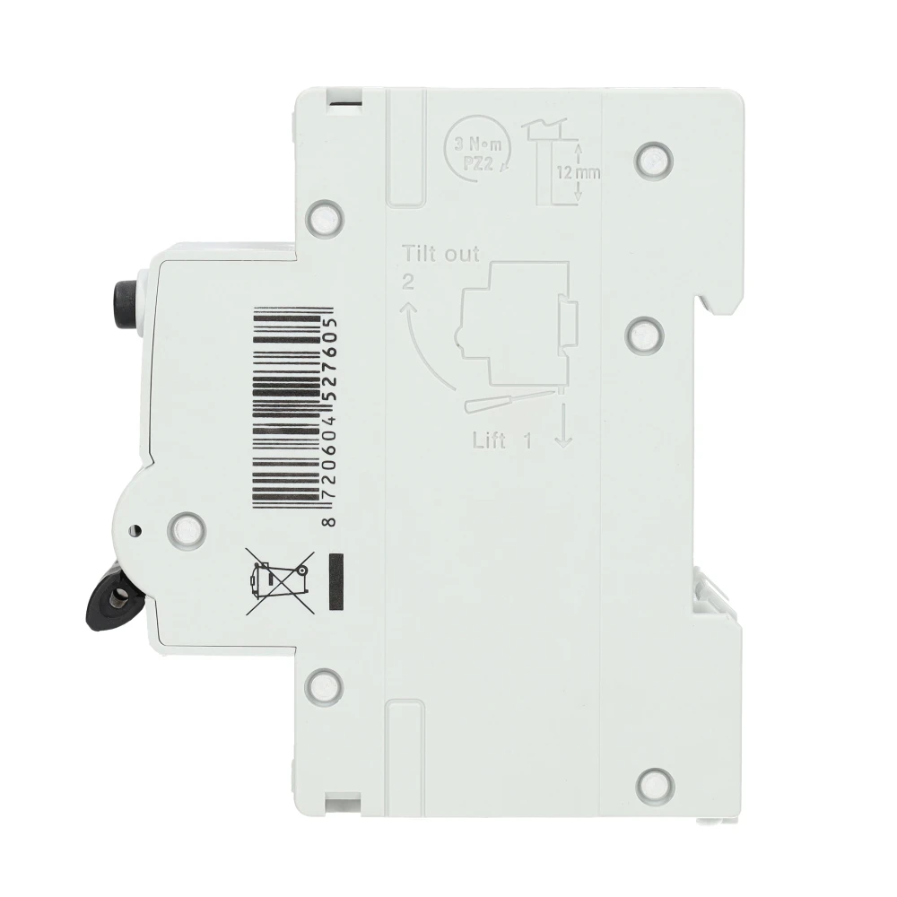 Miniatuur van EMAT aardlekautomaat 1-polig+nul 20A B-kar 30mA 2 modules (85006406)