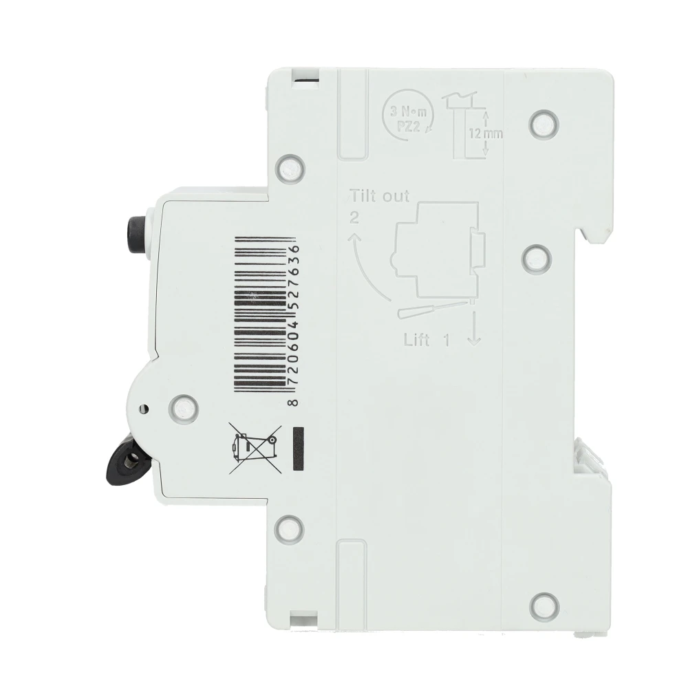 Miniatuur van EMAT aardlekautomaat 1-polig+nul 25A C-kar 30mA 2 modules (85006409)