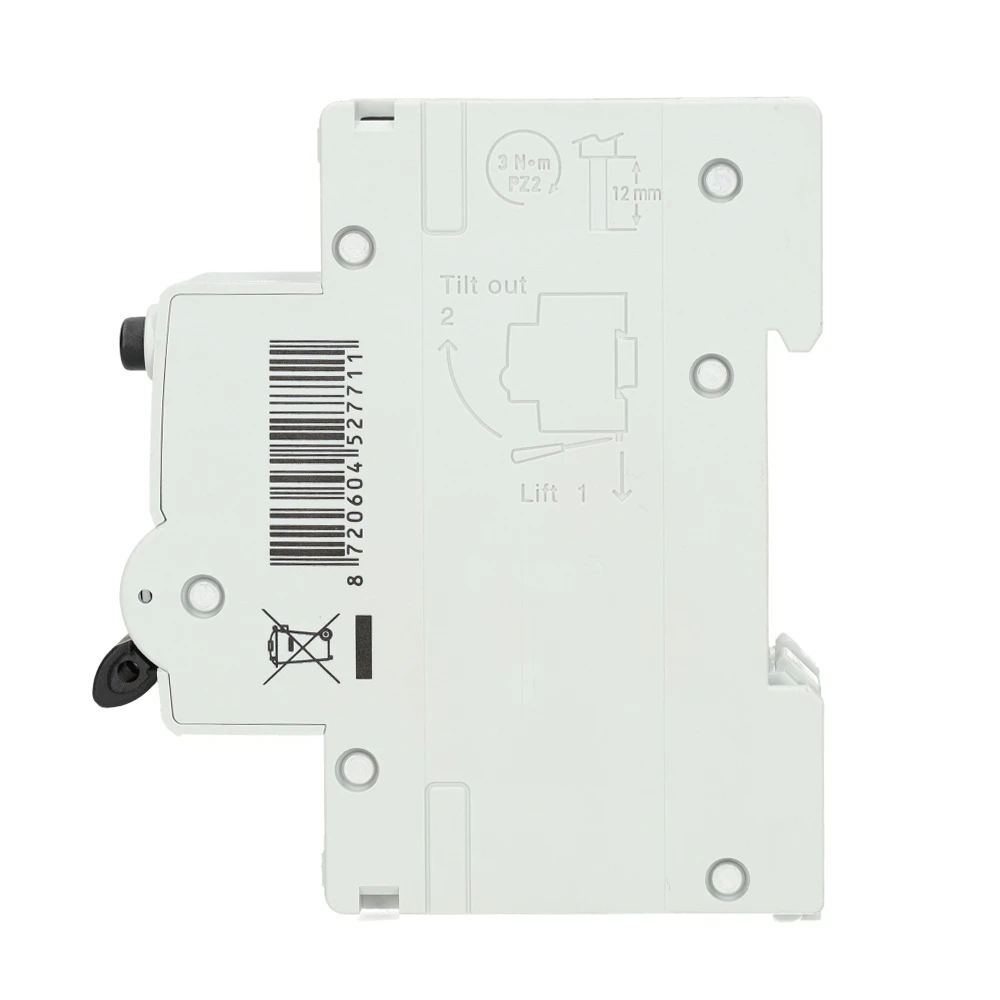 Miniatuur van EMAT aardlekautomaat 1-polig+nul 20A C-kar 100mA 2 modules (85006417)