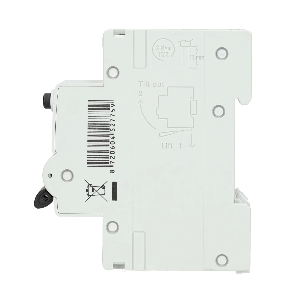 Miniatuur van EMAT aardlekautomaat 1-polig+nul 32A C-kar 100mA 2 modules (85006421)