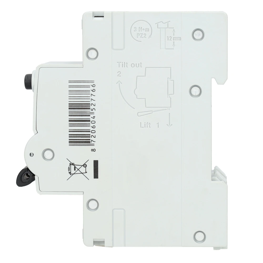Miniatuur van EMAT aardlekautomaat 1-polig+nul 10A B-kar 300mA 2 modules (85006422)