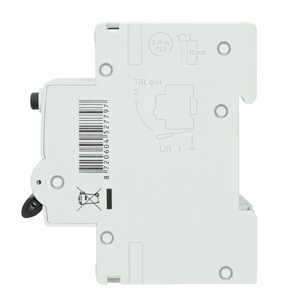 Miniatuur van EMAT aardlekautomaat 1-polig+nul 16A C-kar 300mA 2 modules (85006425)