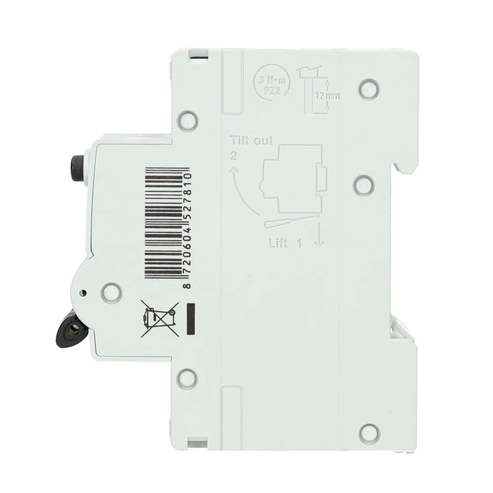 Miniatuur van EMAT aardlekautomaat 1-polig+nul 20A C-kar 300mA 2 modules (85006427)