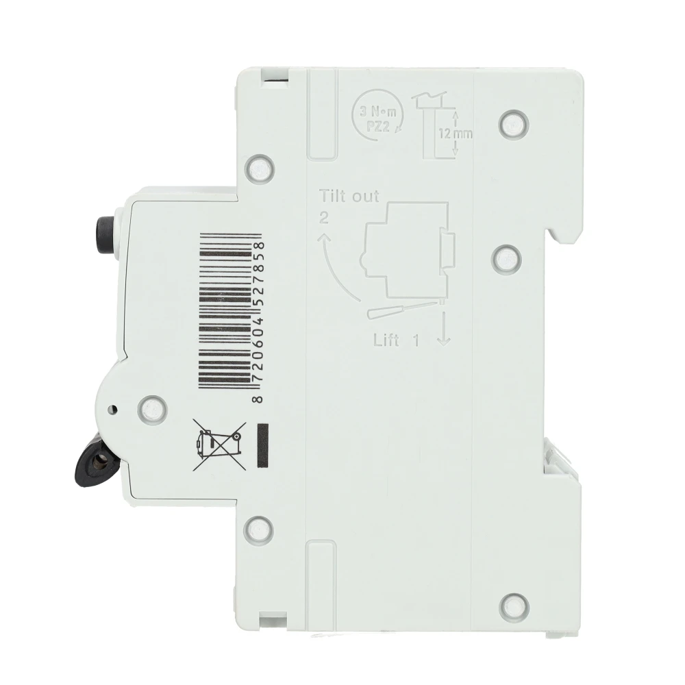 Miniatuur van EMAT aardlekautomaat 1-polig+nul 32A C-kar 300mA 2 modules (85006431)