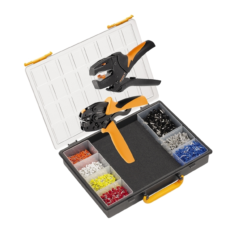 Miniatuur van Weidmüller krimptangset met gereedschap geïsoleerde adereindhulzen (9028680000)