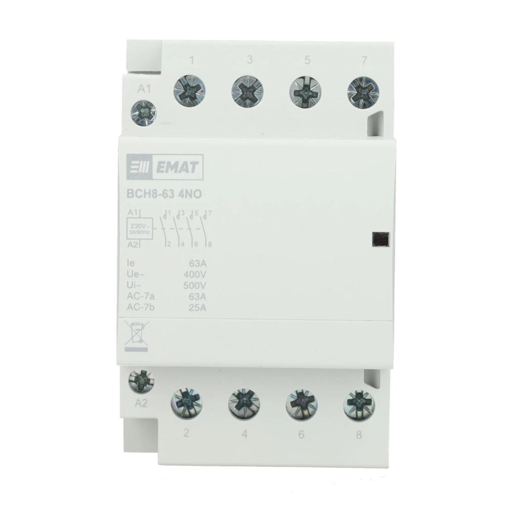 Miniatuur van EMAT magneetschakelaar 230/400V 63A 4 maak en 0 verbreek (85010010)