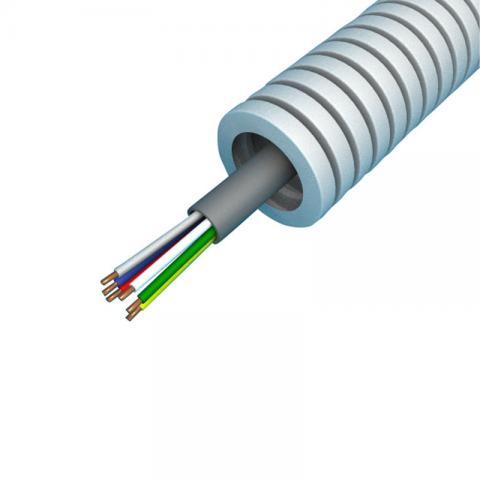 Miniatuur van Snelflex flexibele buis signaalkabel YR-mb grijs 4x0.8mm - 16mm per rol 100 meter (SFYR04)