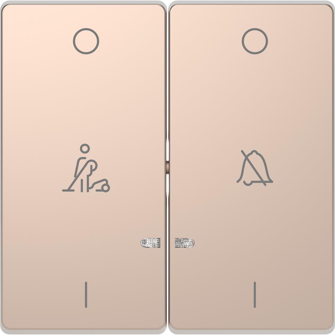Miniatuur van Schneider Electric D Life seriewip met opdruk - champagne metallic (MTN3429-6051)
