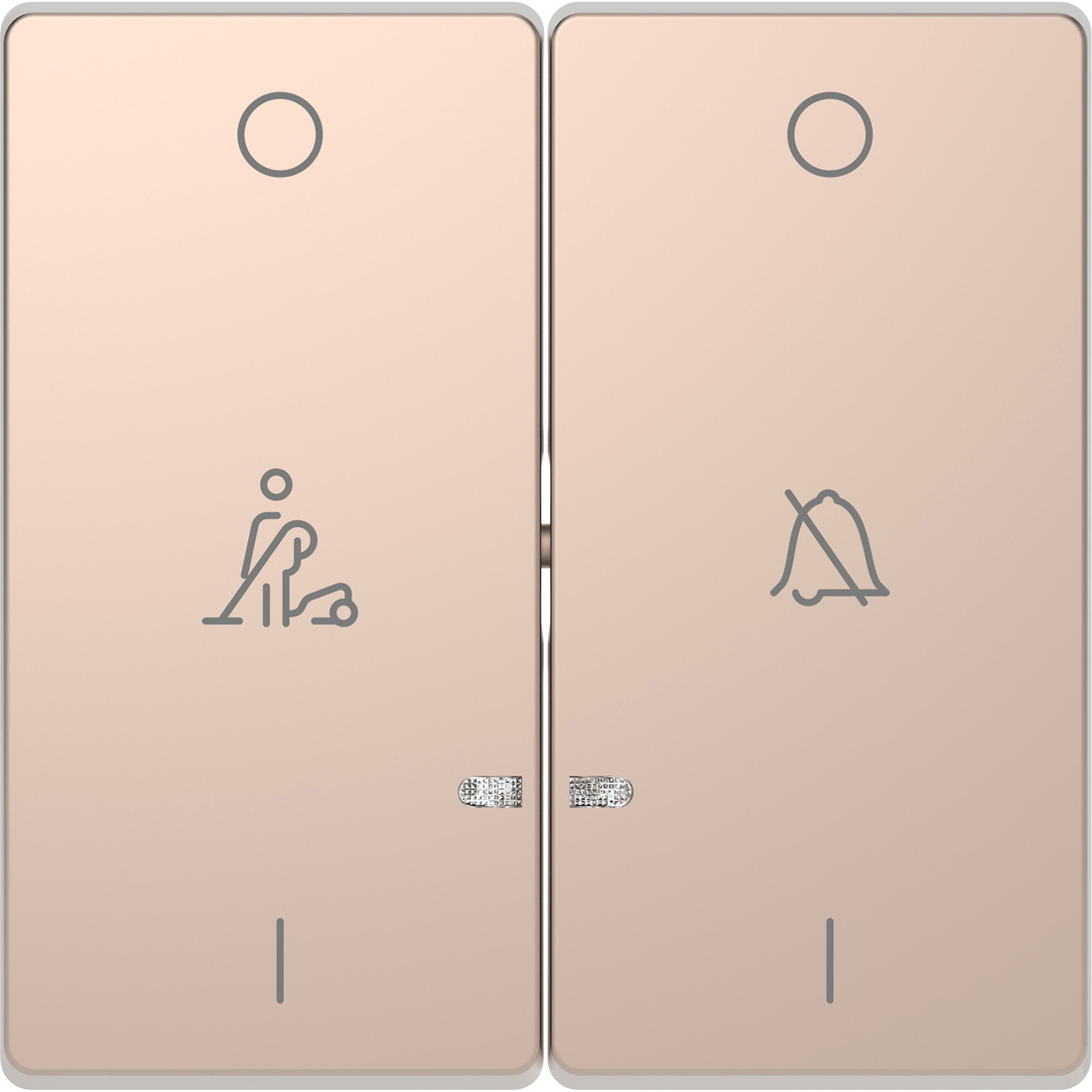 Miniatuur van Schneider Electric D Life seriewip met opdruk - champagne metallic (MTN3429-6051)
