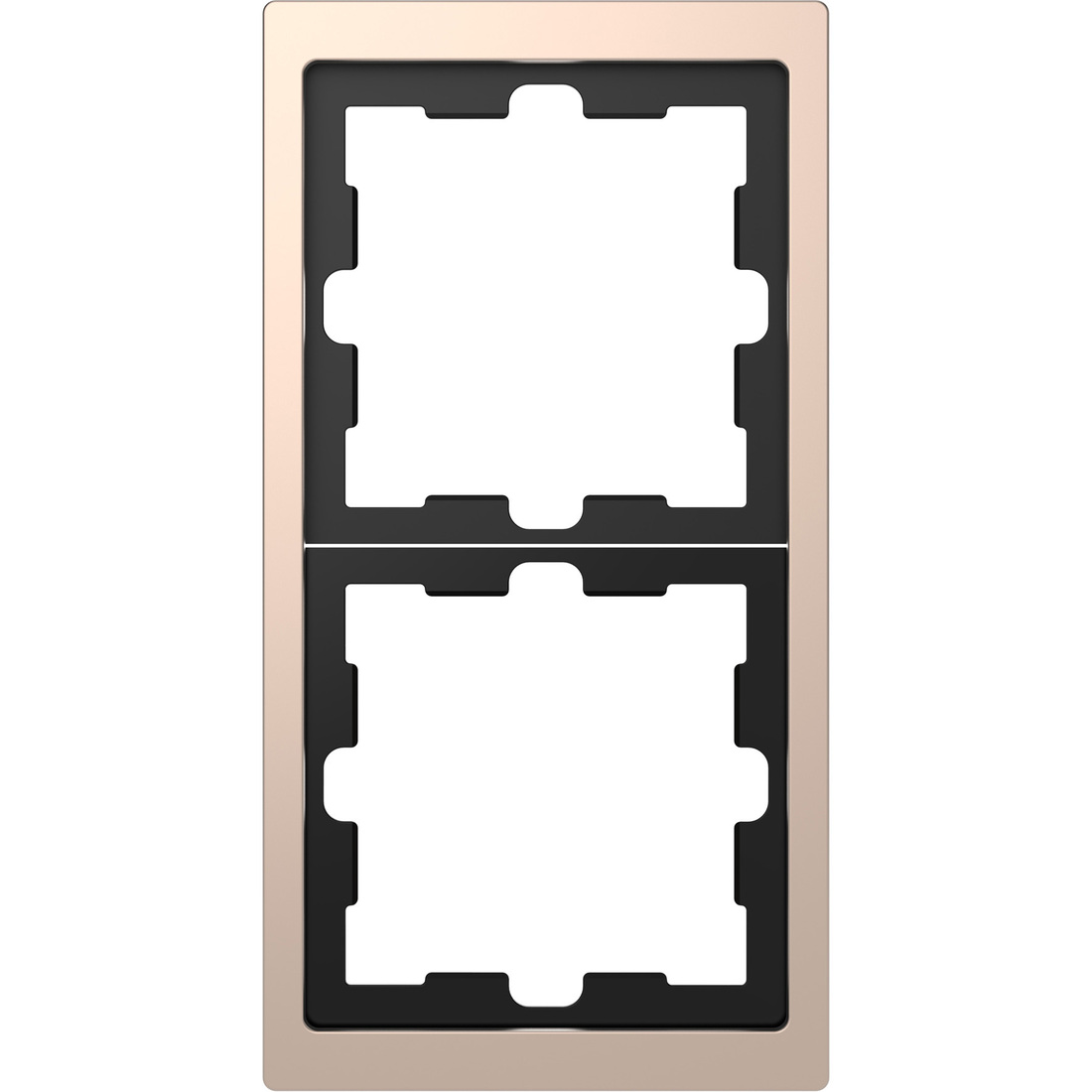 Miniatuur van Schneider Electric D Life afdekraam 2-voudig - champagne metallic (MTN4020-6551)