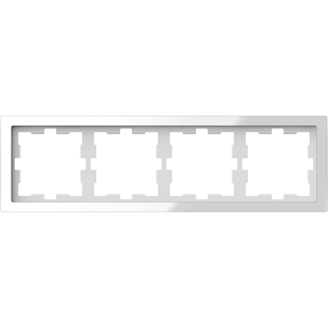 Miniatuur van Merten by Schneider Electric D Life seriewip 4-voudig - glas wit (MTN4040-6520)
