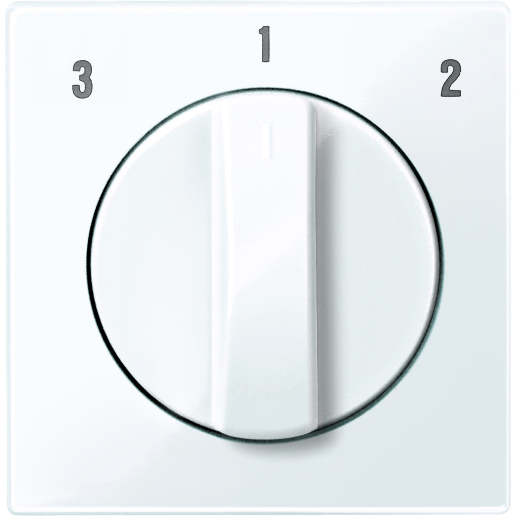 Miniatuur van Schneider Electric systeem M centraalplaat voor ventilatorschakelaar - actief wit glanzend (MTN567325)