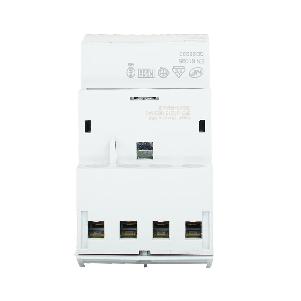 Miniatuur van Hager magneetschakelaar 230V 25A 4 verbreek (ESC426)