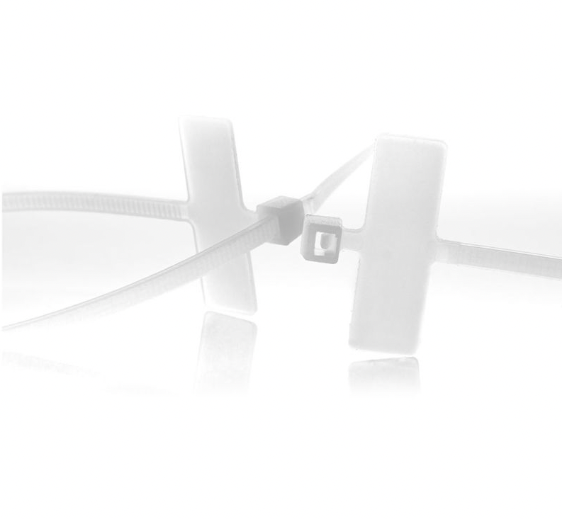 Miniatuur van WKK tie wraps 2.5x200mm met markeerlabel (25.4x8.0mm) transparant - per 100 stuks (112122971)