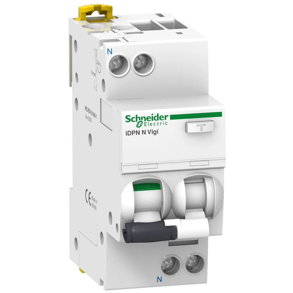 Miniatuur van Schneider Electric aardlekautomaat 1-polig+nul 20A B-kar 300mA (A9D69620)