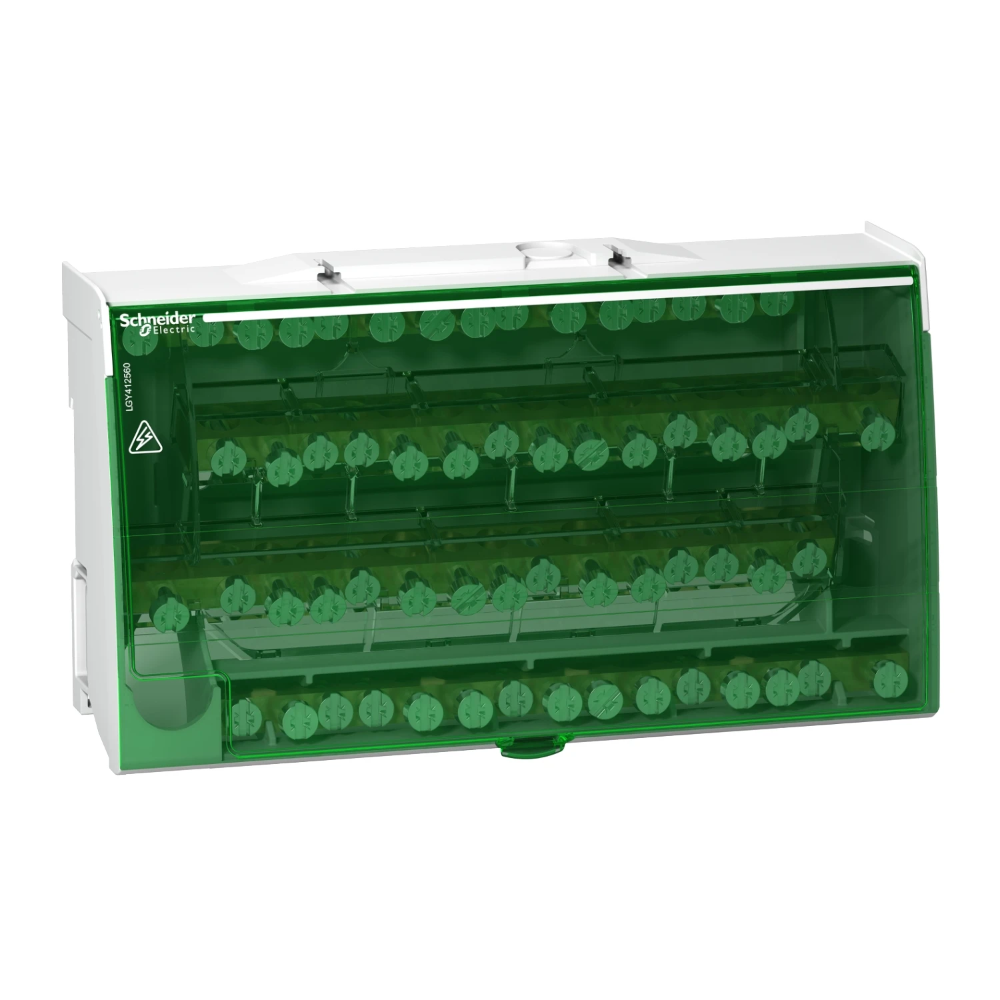 Miniatuur van Schneider Electric aansluitblok 4-polig 125A 4x15 aansluitingen DIN-rail (LGY412560)