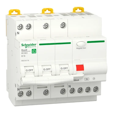 Miniatuur van Schneider Electric aardlekautomaat B16 30mA type A 3-fase (3P+N) 6kA (R9D54716)