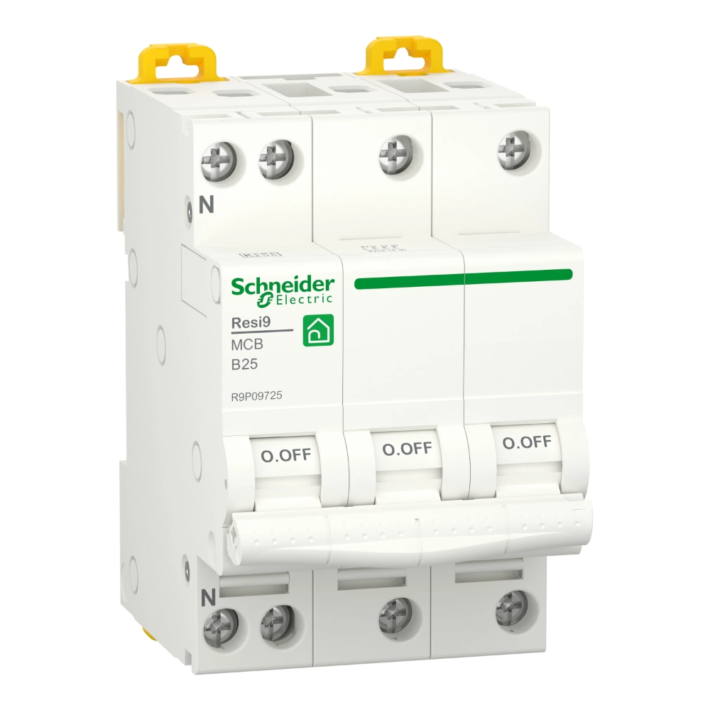 Miniatuur van Schneider Electric installatieautomaat B25 3-fase (3P+N) 6kA (R9P09725)