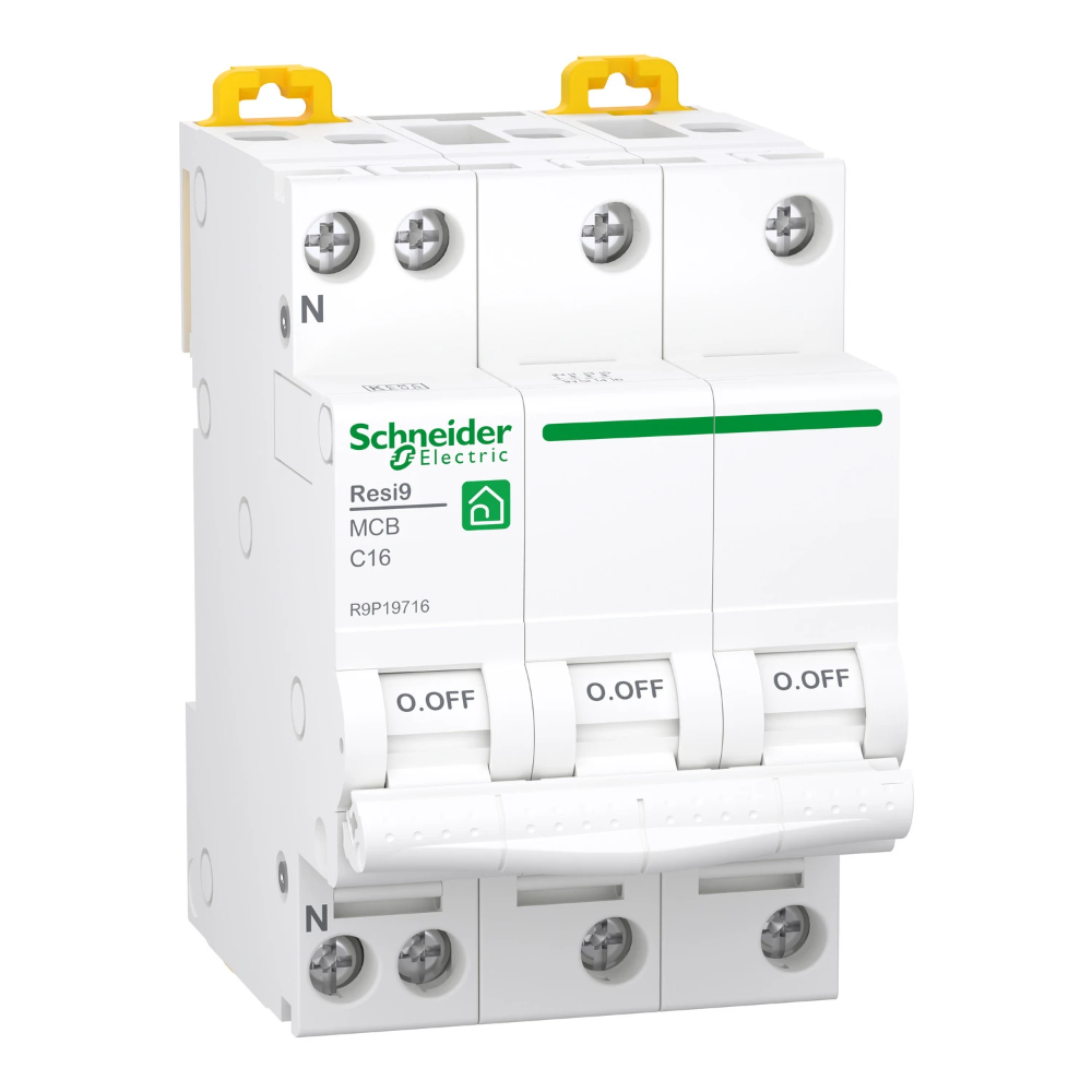 Miniatuur van Schneider Electric installatieautomaat C16 3-fase (3P+N) 6kA (R9P19716)
