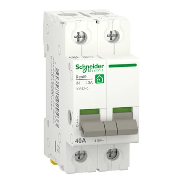 Miniatuur van Schneider Electric hoofdschakelaar 40A 1-fase (2P) (R9PS240)