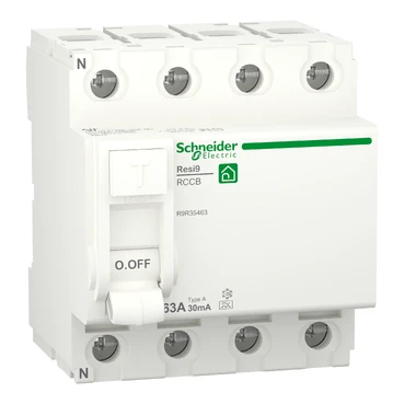 Miniatuur van Schneider Electric aardlekschakelaar 63A 30mA type A 3-fase (4P) (R9R35463)