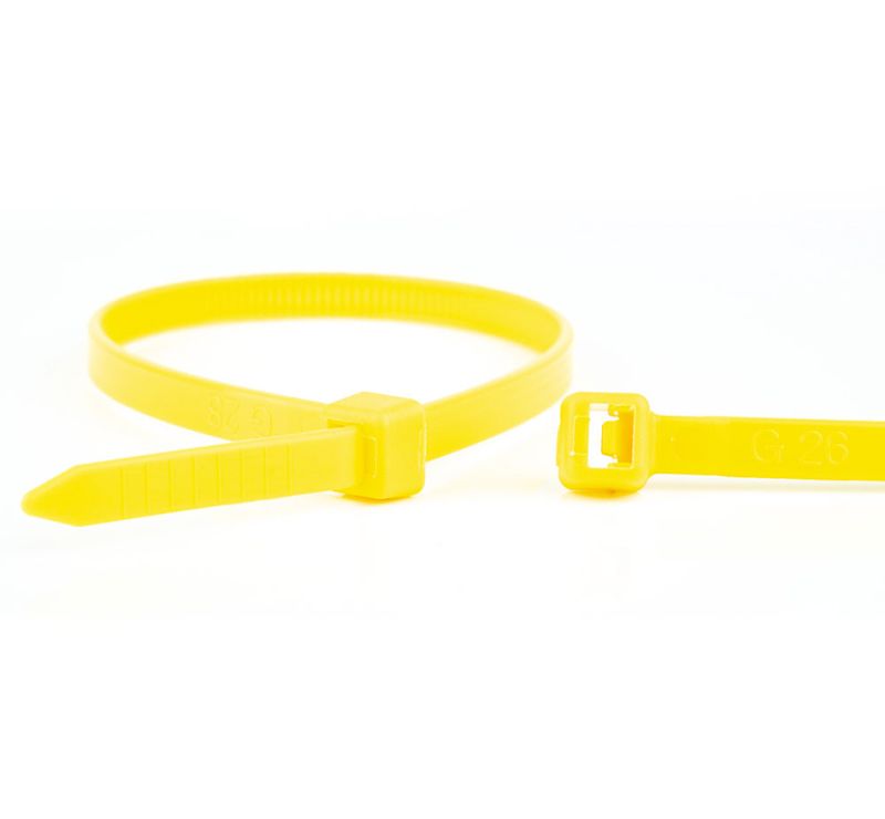 Miniatuur van WKK tie wraps 2.5x100mm geel - per 100 stuks (11032471)