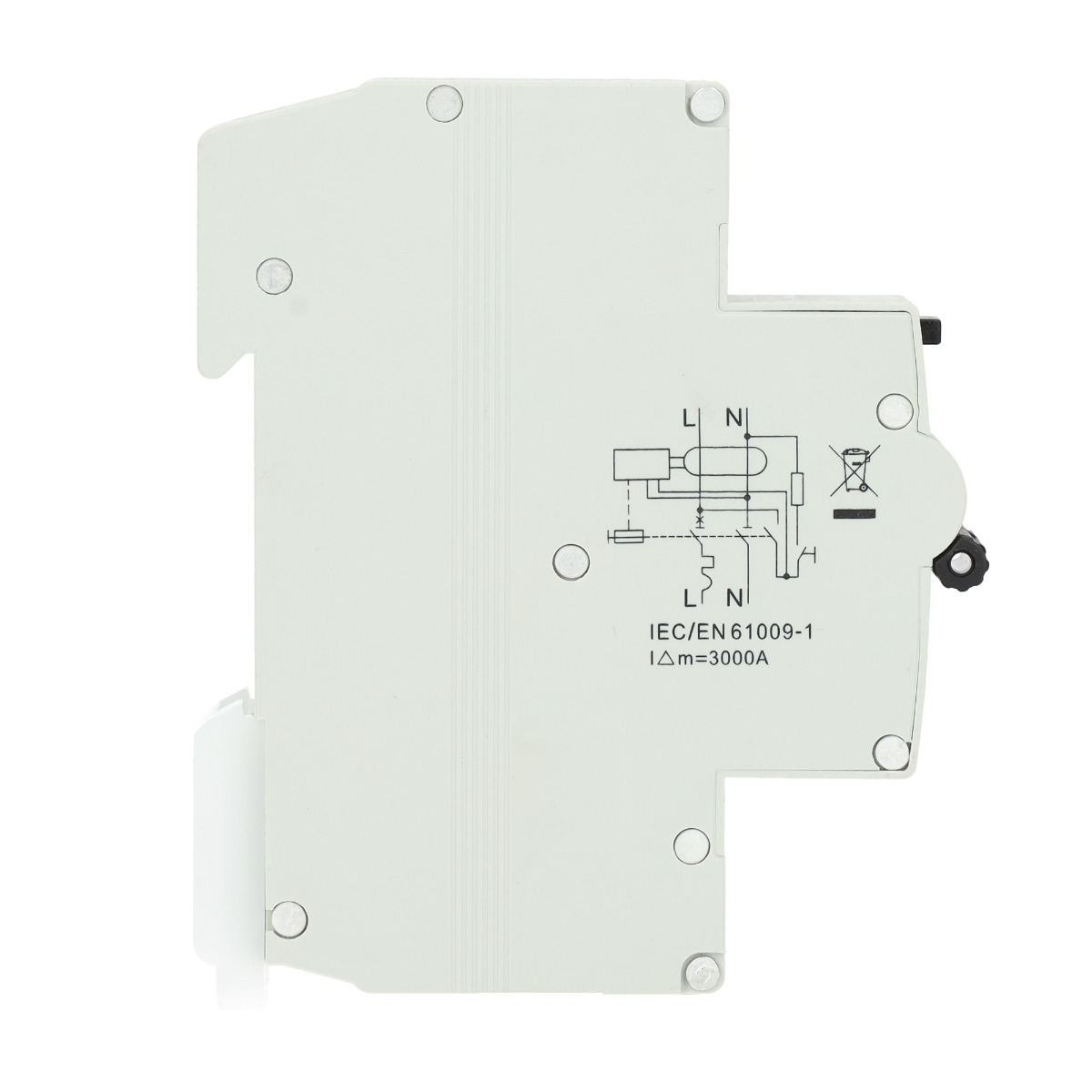 Miniatuur van EMAT aardlekautomaat B6 30mA 1-fase (1P+N) 6kA (85006000)