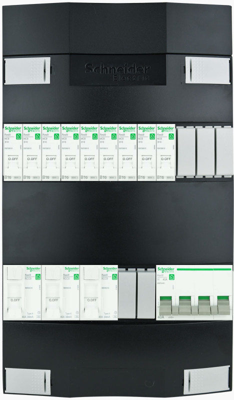Miniatuur van SCHNEIDER groepenkast 9 groepen 3 fase 220x380 (BxH)
