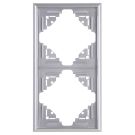 Kopp MALTA afdekraam 2-voudig zilver(309220060)