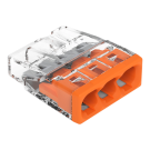 Wago lasklem 3-voudig 0,5-2,5mm2 oranje per 100 stuks (2273-203)