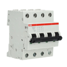 ABB installatieautomaat 3-polig + nul 50A B-kar (S203-B50NA)