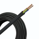 VMVL (H05VV-F) kabel 3x2.5mm2 zwart per rol 100 meter