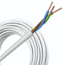 VMVL (H05VV-F) kabel 3x1.5mm2 wit per rol 100 meter