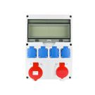 EMAT ledige kunststof wandverdeler IP44 met 1x CEE 5P 16A 1x CEE 5P 32A en 4x schuko 16A (85016002)
