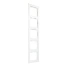 EMhub Quadro55 (by Kopp) afdekraam 5-voudig - zuiver wit mat (4088052)