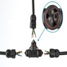 Tekox kabelmof 3P 0,75-1,5 mm2 32A 450V IP68 (CBIP68P3T)