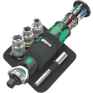 Wera bitset en doppenset in riemetui 8009 Zyklop Pocket Set 2 ratel 1/4