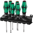 Wera schroevendraaierset 335/350/355/6 kraftform plus lasertip met houder - 6‑delig (05105622001)