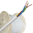 VMVL (H05VV-F) kabel 3x1mm2 wit per haspel 500 meter
