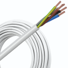 VMVL (H05VV-F) kabel 5x0.75mm2 wit per rol 100 meter