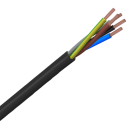 VMVL (H05VV-F) kabel 5x2.5mm2 zwart per meter