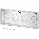 Hensel FM 50 aanbouwflens met uitbreekpoorten 2xM20, 4xM32/40/50