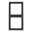 JUNG afdekraam 2 voudig - LS range aluminium (AL2982)
