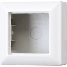 JUNG opbouwbak met afdekraam 1 voudig - as500 alpin wit (AS581AWW)