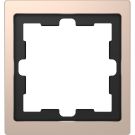 Schneider Electric D Life afdekraam 1-voudig - champagne metallic (MTN4010-6551)