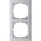 Schneider-Merten M-Pure 2-voudig afdekraam - aluminium (MEG4020-3660)