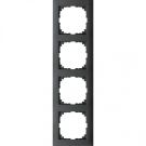Schneider-Merten M-Pure 4-voudig afdekraam - antraciet (MEG4040-3614)