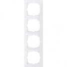 Schneider-Merten M-Pure 4-voudig afdekraam - polarwit glanzend (MEG4040-3619)