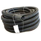 Frankische kabuflex mantelbuis met trekdraad en koppelstuk 75mm - zwart rol 50 meter