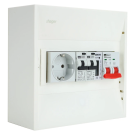 EMAT PV-verdeler 2x B16 alamat met WCD, hoofdschakelaar en kWh meter (PV0006)